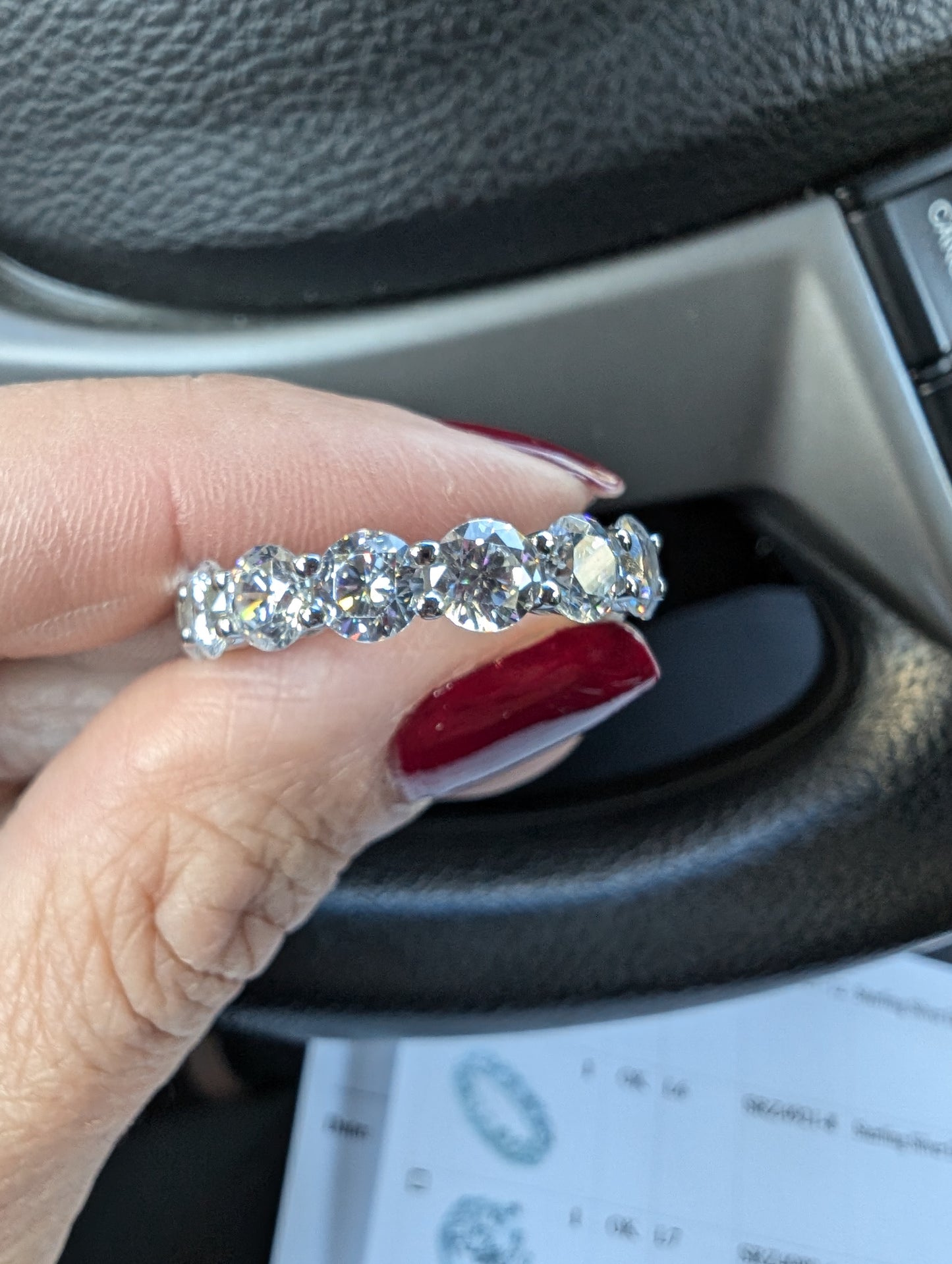 Sterling Silver Eternity Round CZ Ring