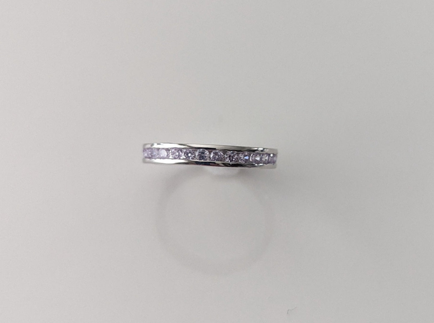 Sterling Silver Purple Eternity Ring