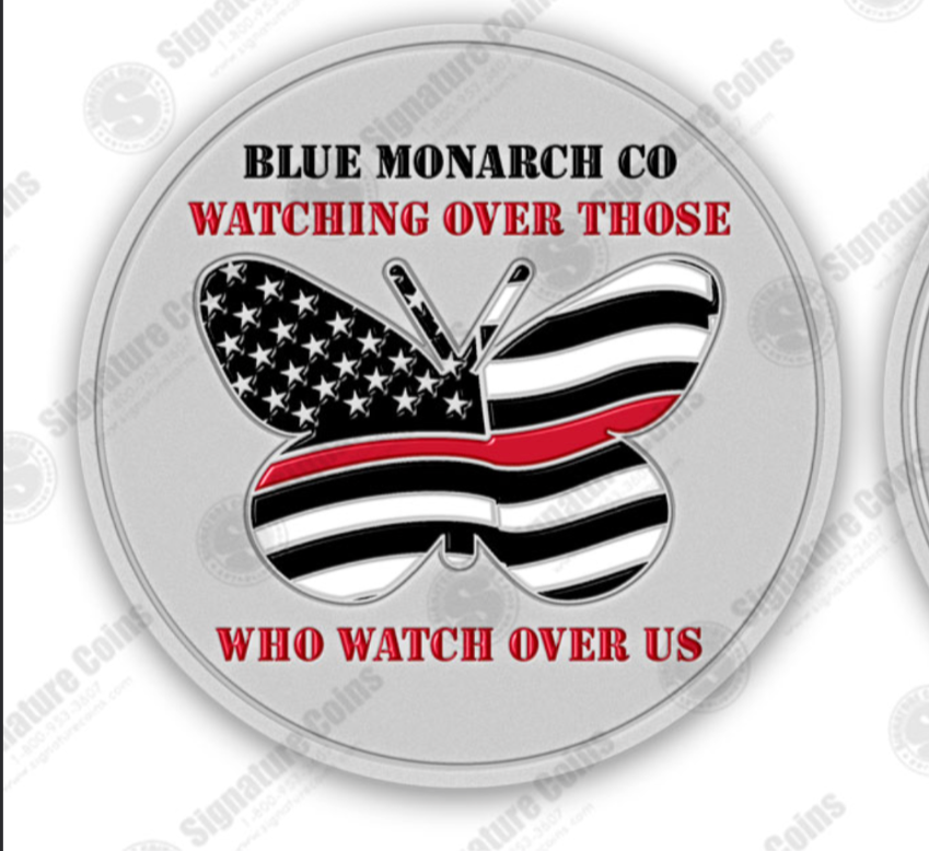 "Red Line" Watching Over Those Who Watch Over Us Coin