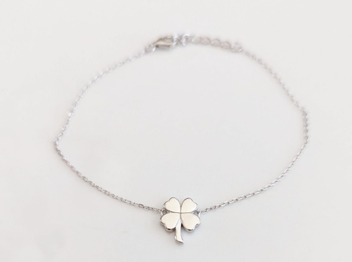Sterling Silver Four-Leaf Clover Bracelet - Jewelry