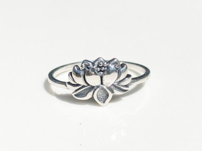 Sterling Silver Lotus Flower Ring